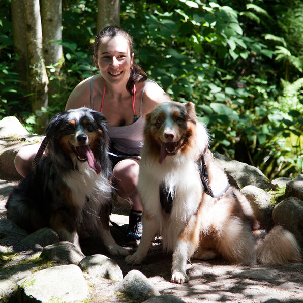 Stephanie und ihre Hunde
